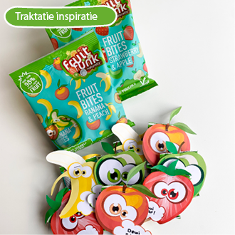 Traktatie inspiratie - Funky fruitjes traktatie