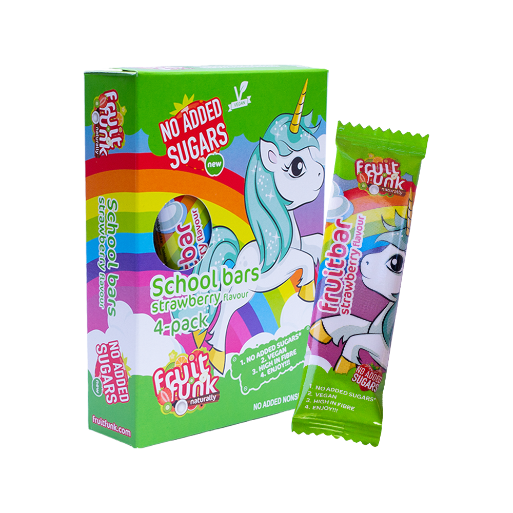 Unicorn Schoolbars 4-pack