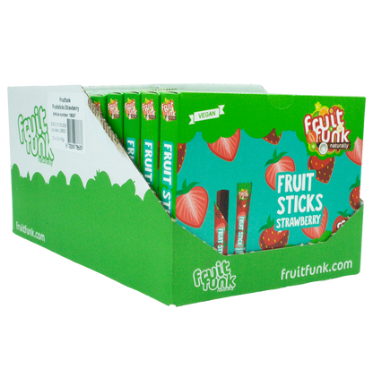 Fruitsticks 8-pack strawberry (display)