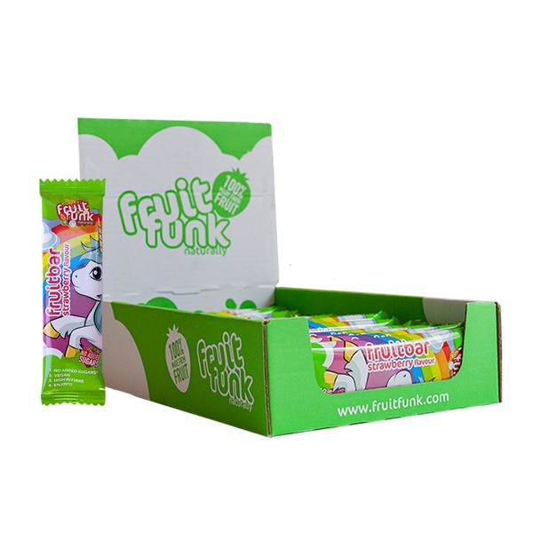 Unicorn Schoolbars strawberry (24 pcs) – Fruitfunk